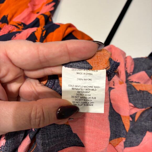 Anthropologie Abel the Label Printed Clare Midi Dress Small - Picture 5 of 9